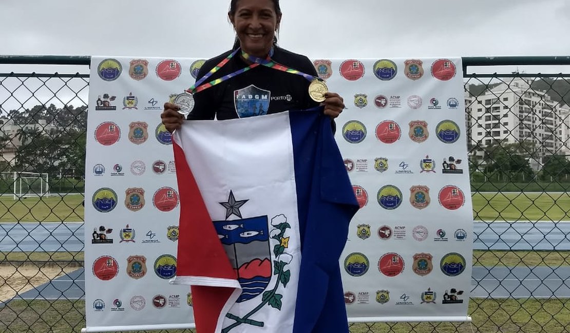 Inspetora da Guarda de Maceió conquista medalhas em torneio nacional