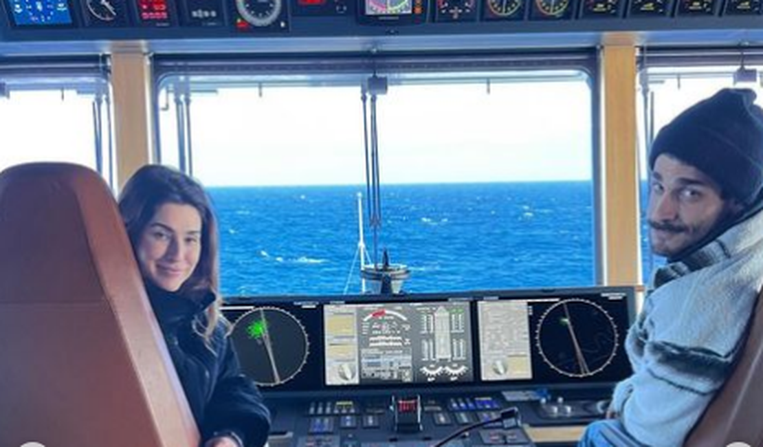 Fernanda Paes Leme chega à Antártida após 'aventura deliciosa' em alto mar