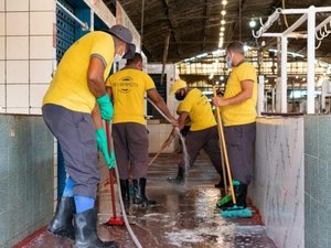 Mercado e feira do Benedito Bentes recebem o primeiro mutirão de limpeza do ano