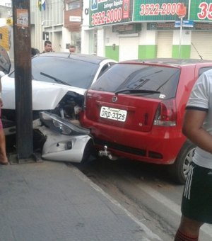 Acidente entre dois veículos é registrado em Arapiraca