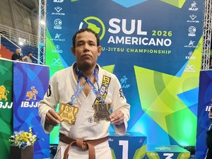 Atleta de Arapiraca conquista título sul-americano de jiu-jítsu em São Paulo