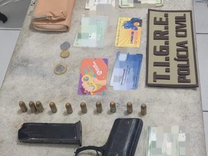 Polícia Civil recupera pistola e munições extraviadas no Pontal da Barra