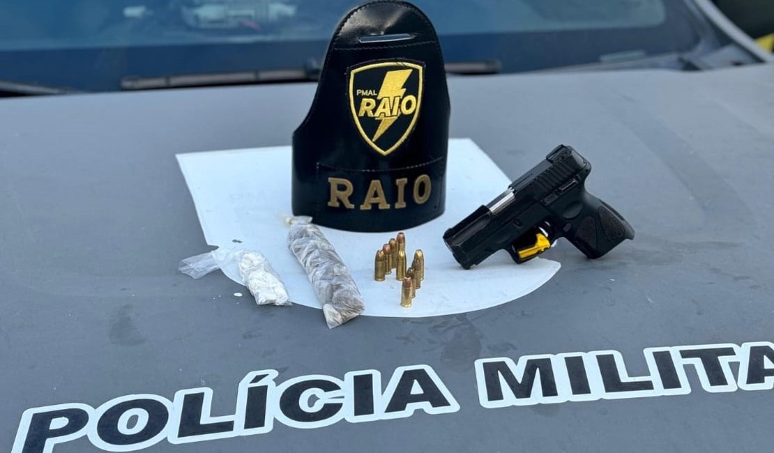 Polícia Militar apreende armas, munições e drogas na capital