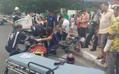Motociclista provoca acidente ao colidir em outro motociclista em Arapiraca