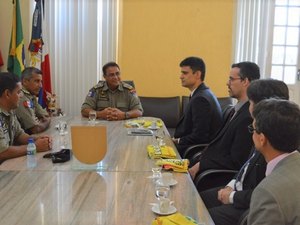 Comandante-geral da PM recebe visita do novo superintendente da PF