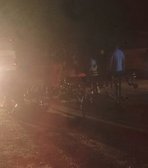 Colisão entre motos deixa dois feridos na AL-101 Norte em Maragogi