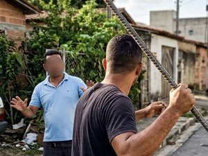 Homem é denunciado após ameaçar irmão com barra de ferro em Arapiraca