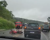 Colisão entre caminhão e moto deixa jovem ferido em Santa Luiza do Norte