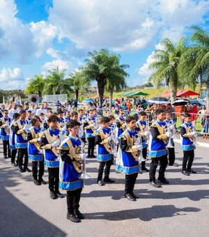 Arapiraca realiza encontro e campeonato de bandas e fanfarras