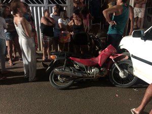 Colisão entre carro e moto deixa homem ferido no município de Porto de Pedras