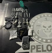 Polícia apreende drogas e prende suspeito de tráfico em Penedo