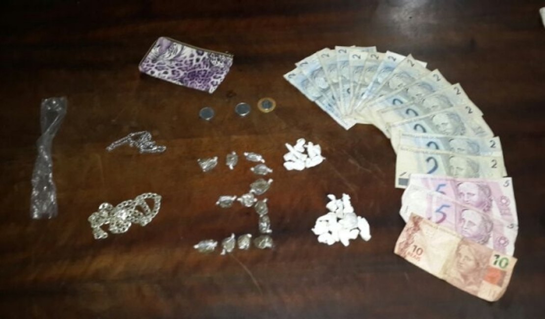 Em Arapiraca, casal de menores é apreendido por tráfico de drogas
