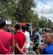 Motociclista embriagado colide em outra moto e é agredido por policiais parentes da vítima em Arapiraca