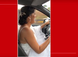 Noiva dirige até o próprio casamento após ter mais de 20 corridas canceladas no DF