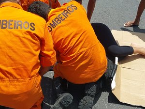 Adolescente de 15 anos é atropelada por moto na Cruz das Almas
