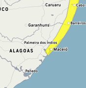Inmet emite alerta de chuvas para 25 cidades alagoanas