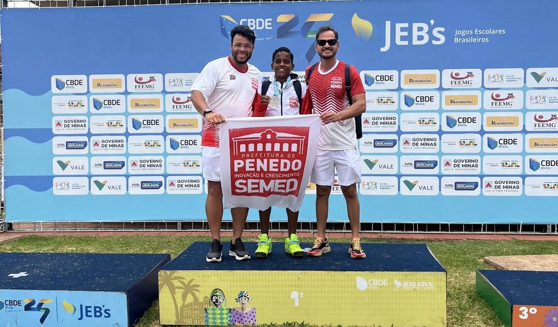 Aluno da educação integral de Penedo é medalhista nos Jogos Estudantis Brasileiros