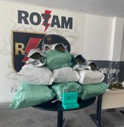 Polícia Militar apreende 80 kg de drogas em residência no bairro da Ponta Grossa