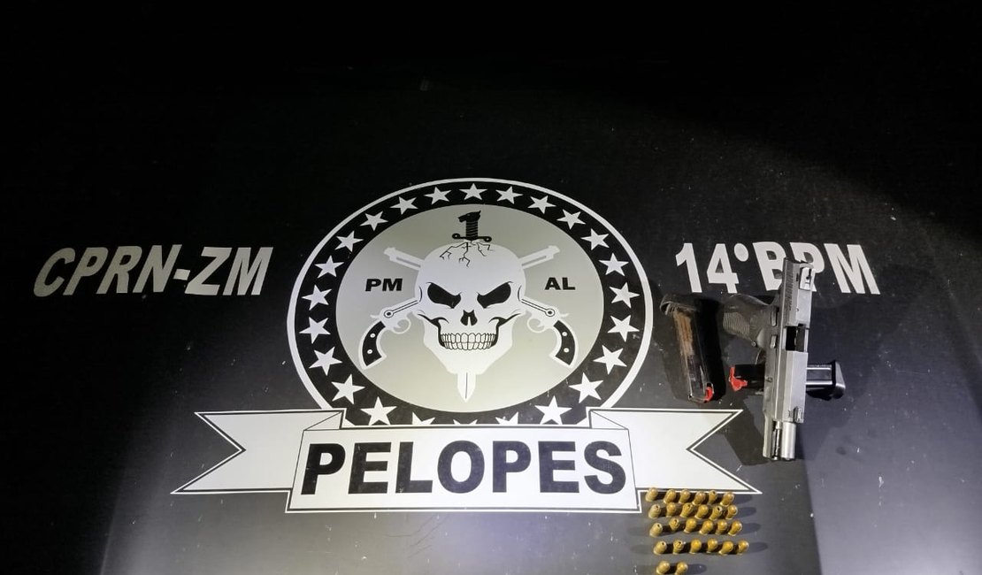 Homem é preso por porte ilegal de arma de fogo no município de Joaquim Gomes