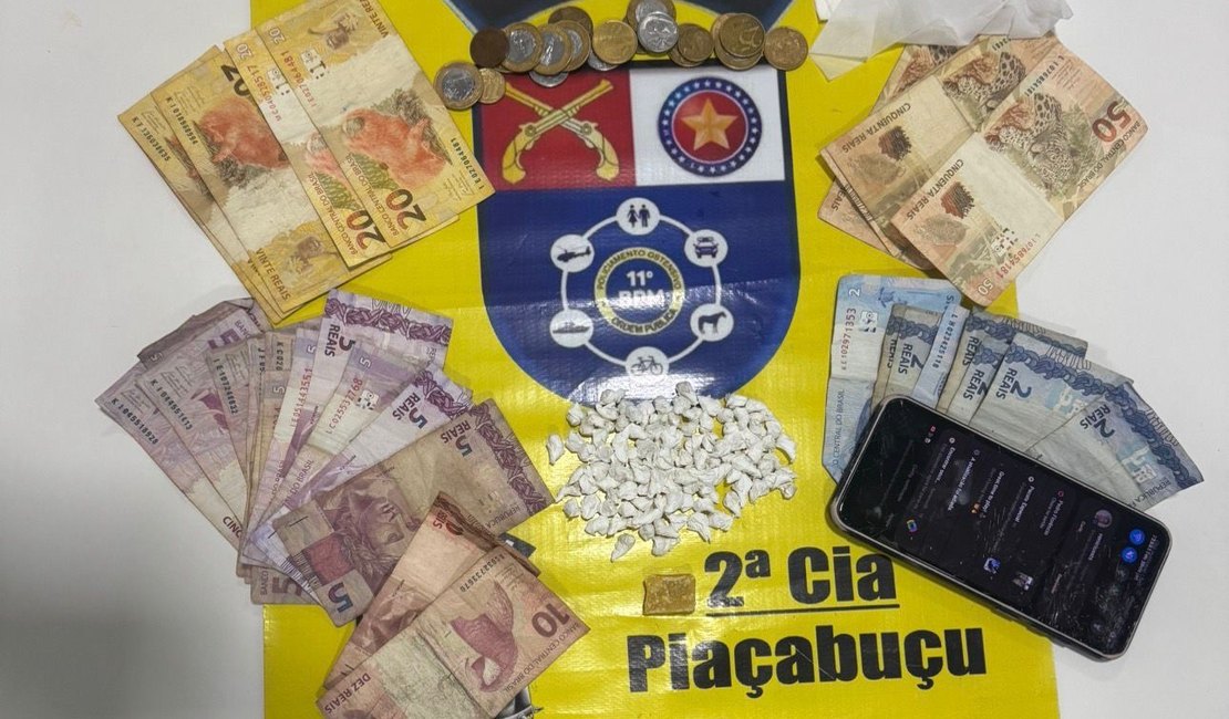 PM apreende mais de 1.800 porções de drogas em ações em Arapiraca e Piaçabuçu