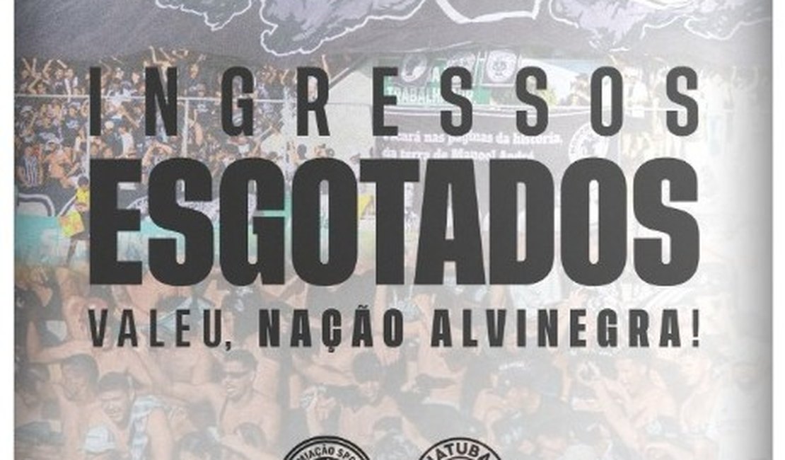 Ingressos esgotados para ASA  x Goiatuba; jogo decisivo será no domingo