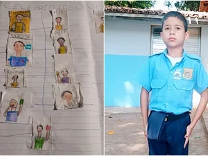 Sem dinheiro para comprar figurinhas, menino faz o seu próprio álbum da Copa do Mundo