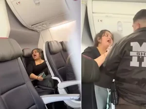 Mulher é expulsa de voo por assistir vídeo sem fones de ouvido