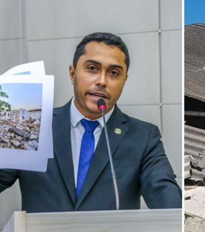 Desabamento de teto do Mercado de Jaraguá será investigado após pedido de vereador