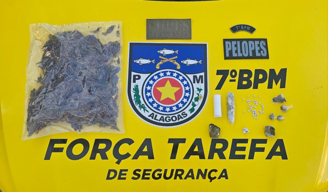 PM-AL faz prisões e apreensões no Sertão e na Região Metropolitana de Maceió