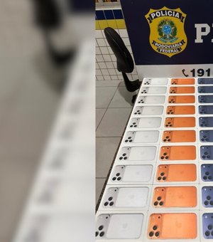 PRF apreende 30 iPhones sem comprovação fiscal em São Sebastião