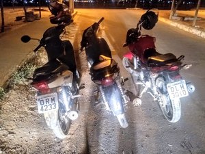 Três motocicletas roubadas são recuperadas mediante operação policial, em Arapiraca
