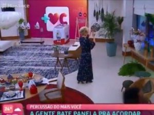 Ana Maria Braga abre programa fazendo panelaço ao vivo contra Bolsonaro