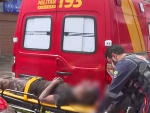 Homem cai em fossa de cinco metros e é resgatado pelos bombeiros em Maceió