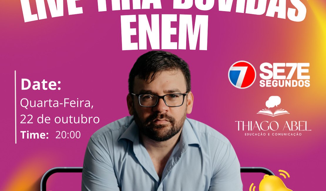 Live especial: tudo o que você precisa saber sobre o ENEM 2025.