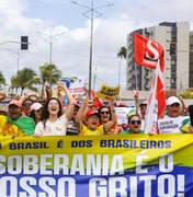 “A soberania nacional é inegociável”, afirma Teca Nelma durante o 31º Grito dos Excluídos em Maceió