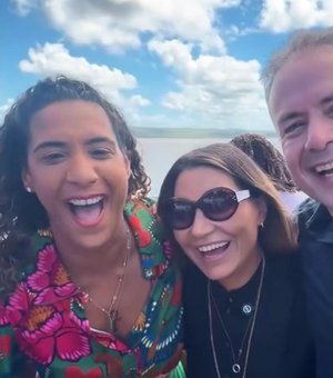 Em ritmo de pré-campanha, Renan Filho domina agenda de Janja em AL