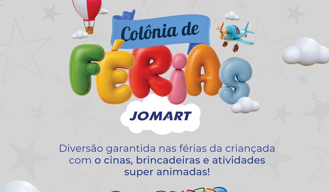 Jomart promove Colônia de Férias com oficinas, brincadeiras e muita diversão para a criançada