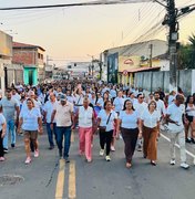 Prefeitura de Palmeira dos Índios promove caminhada contra violência à mulher