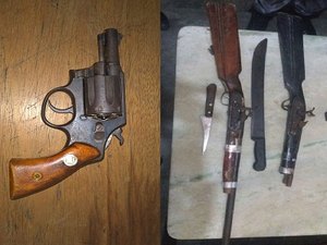 Polícia apreende três armas de fogo durante rondas na Região Norte