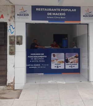 Restaurante Popular já funciona na Cidade Universitária e no Clima Bom