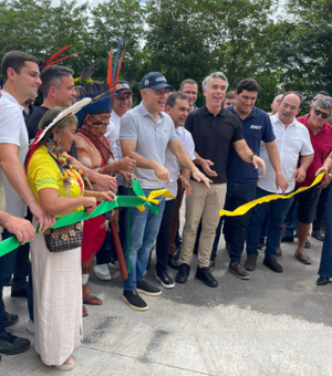 Renan Filho inaugura trecho de duplicação da BR-101, em São Sebastião, com a presença de Paulo Dantas