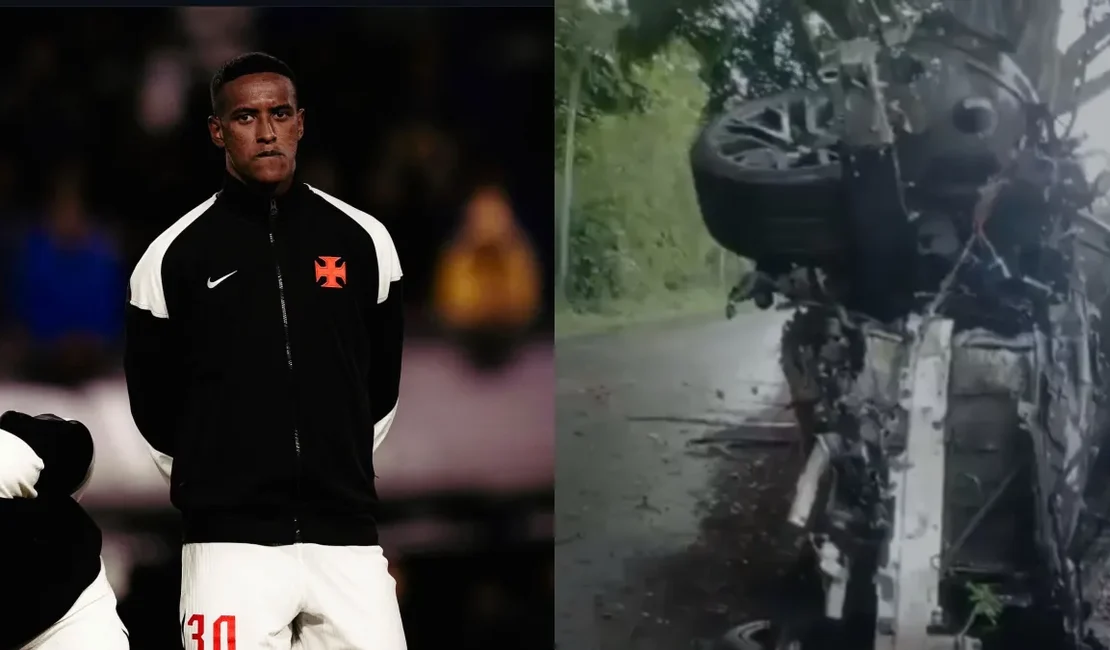 Zagueiro do Vasco sofre acidente de carro na Barra da Tijuca, no Rio de Janeiro