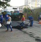 Recapeamento congestiona trânsito no centro de Arapiraca