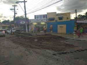 Casal retoma obra na Siqueira Campos nesta quinta-feira (26)