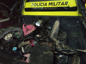 PM descobre desmanche de moto para proprietário receber valor do seguro 