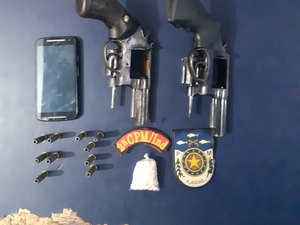 Jovens são detidos com armas e drogas em Colônia Leopoldina