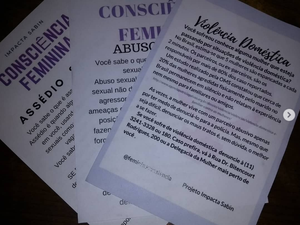 Menina de 12 anos cria projeto para combater violência contra a mulher
