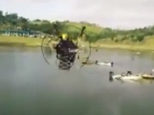 Vídeo mostra morte de empresário em queda de parapente 