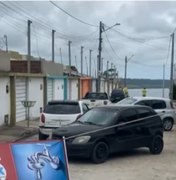 Moradores bloqueiam carro da BRK em protesto contra falta de água no Pilar