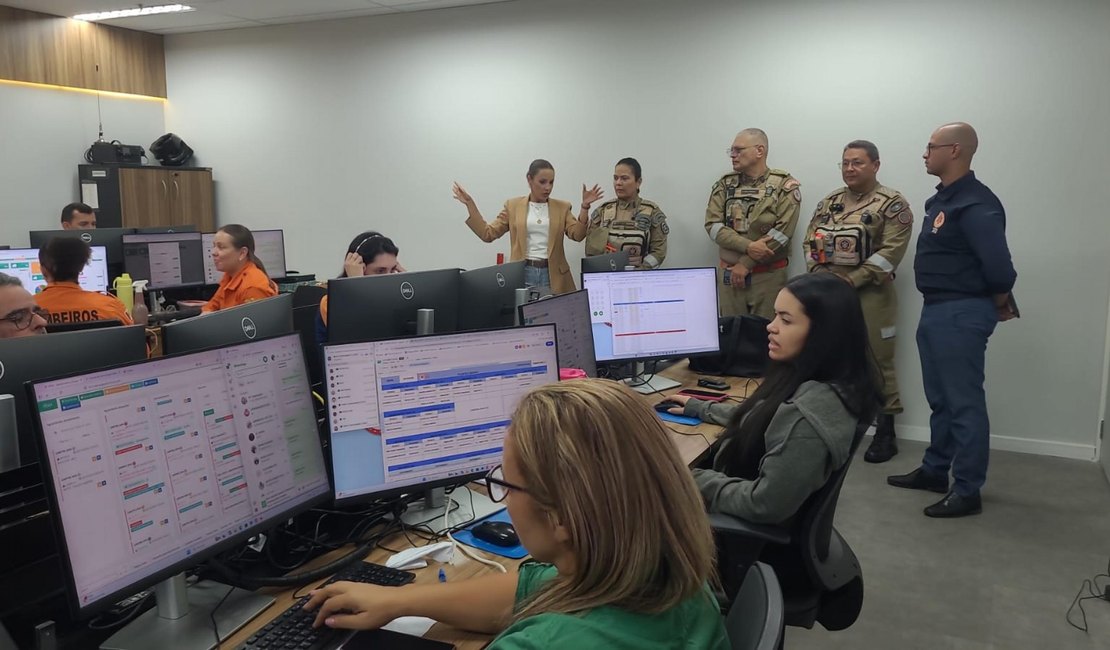 Corpo de Bombeiros do CE conhece programa integrado entre Samu e CBMAL